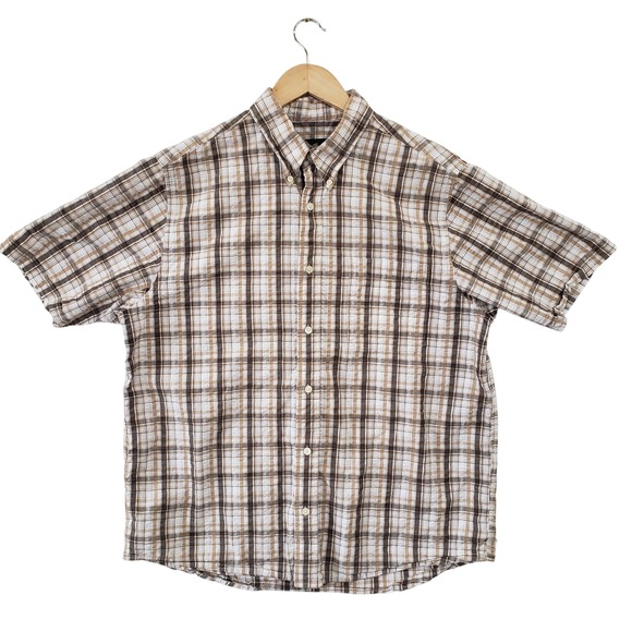 Eddie Bauer Other - Eddie Bauer Mens‎ Plaid Button Down Shirt Short Sleeve Casual Size L Outdoors